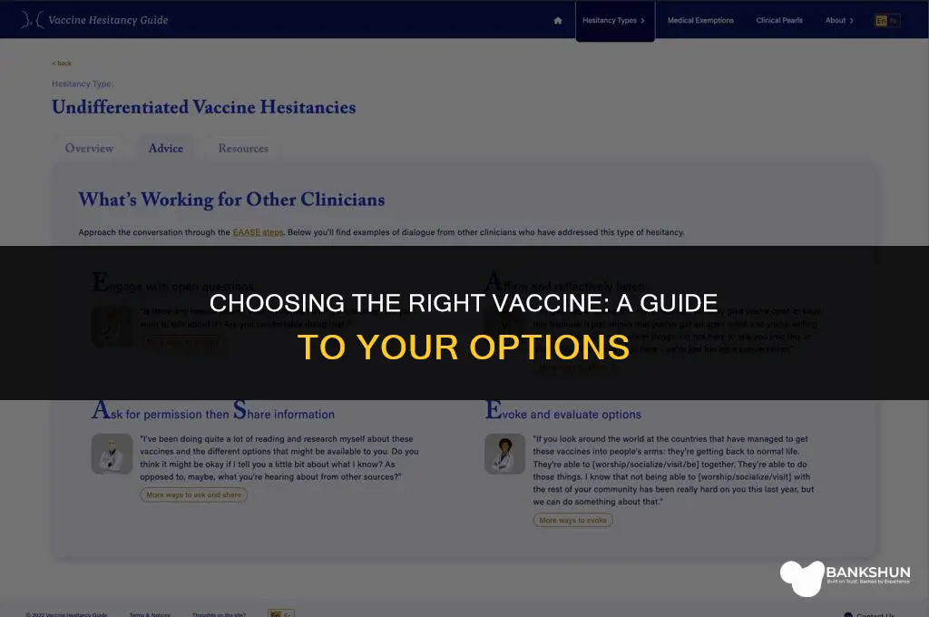 which vaccine if i have a choice