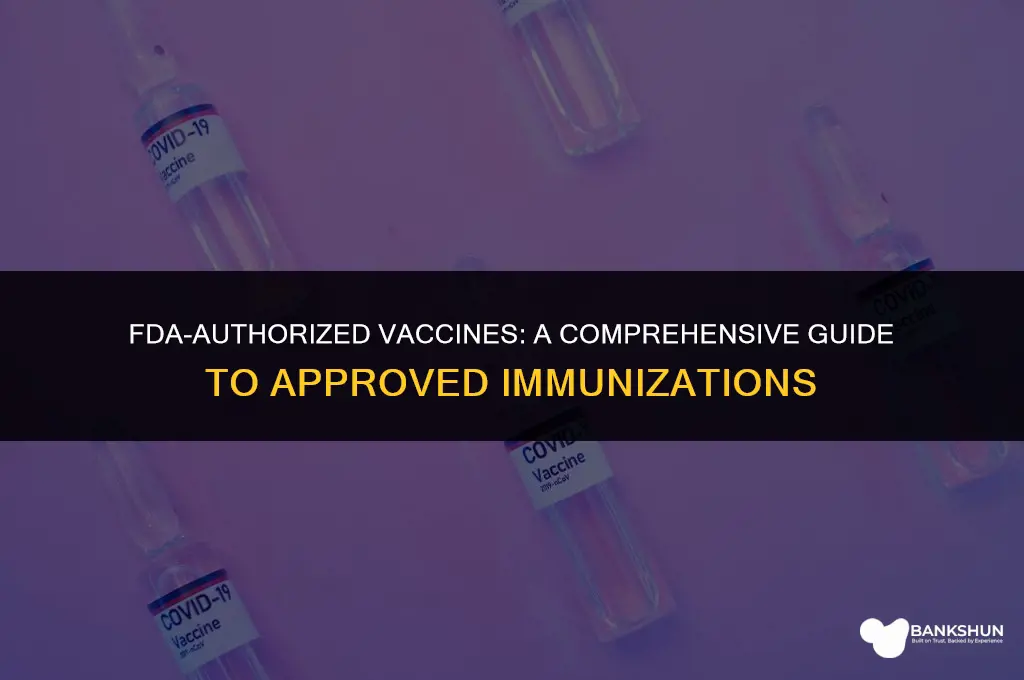 which vaccine is authorized by the fda