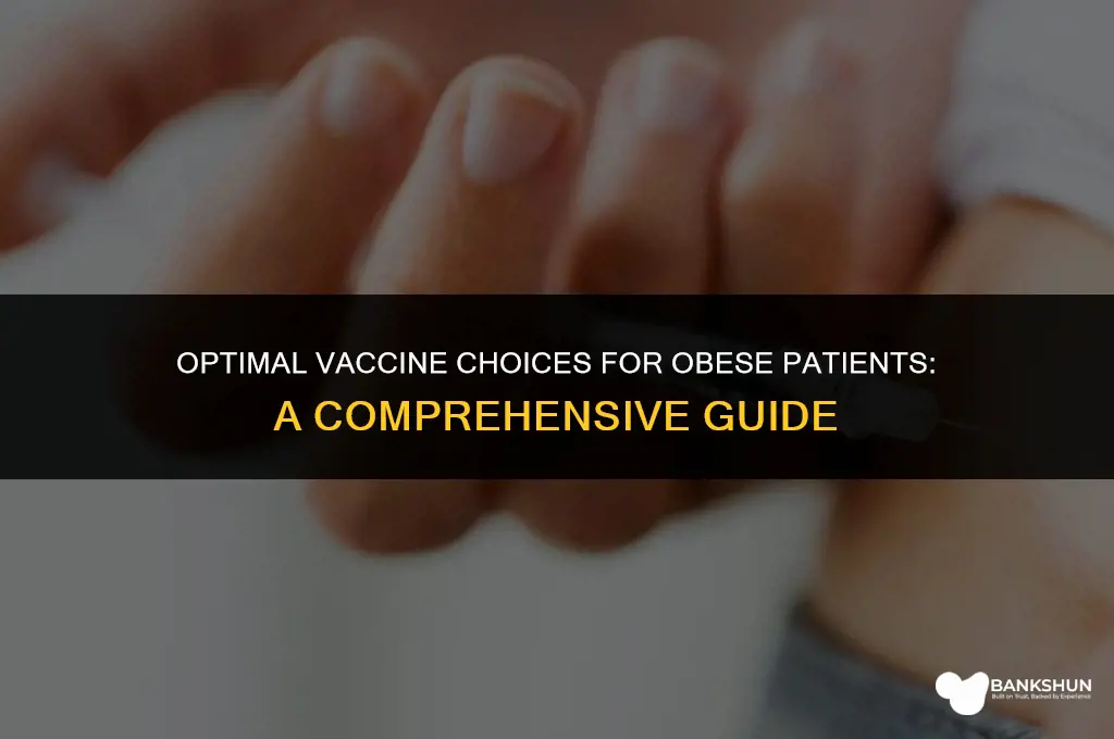 which vaccine is best for obese patients