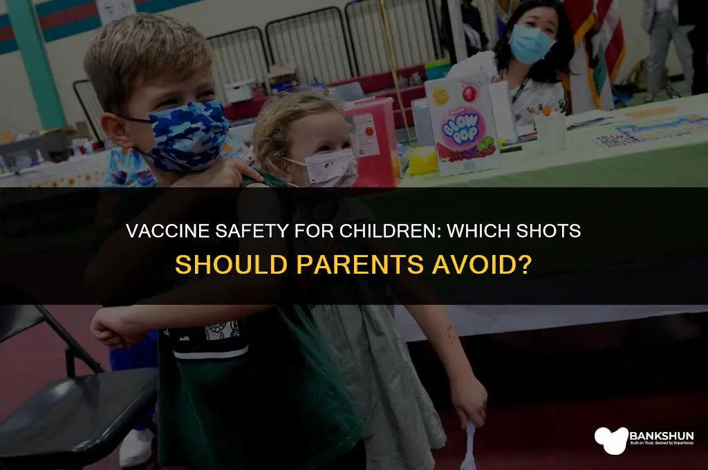 which vaccine should be avoidet for kids