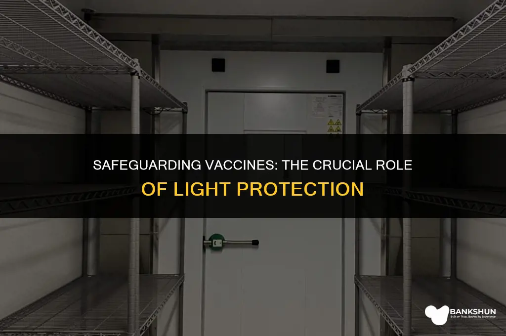 which vaccine should be protected from light