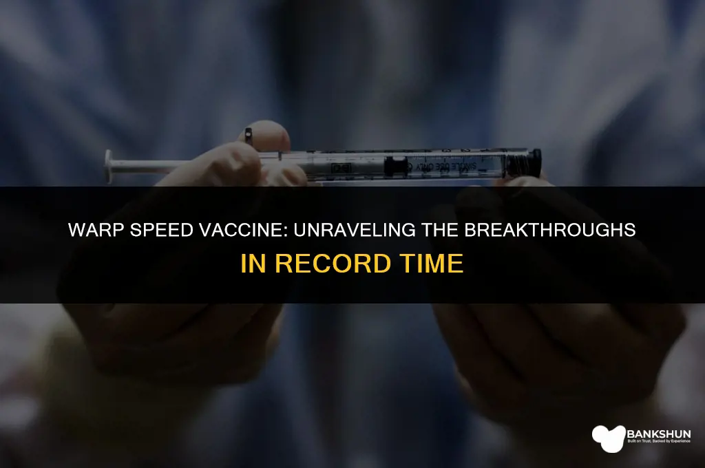 which vaccine was part of warp speed