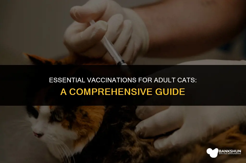 which vaccines are recommended for adult cats