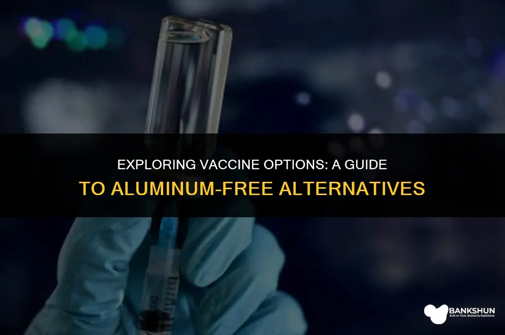 which vaccines do not have aluminum adjuvant