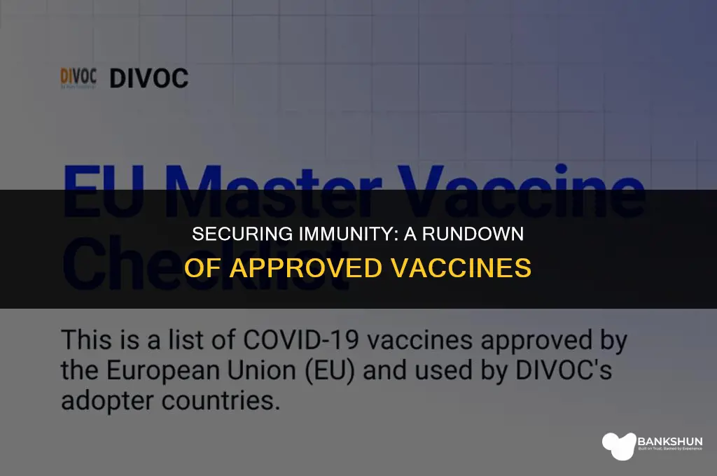 which vaccines have been approved and secured