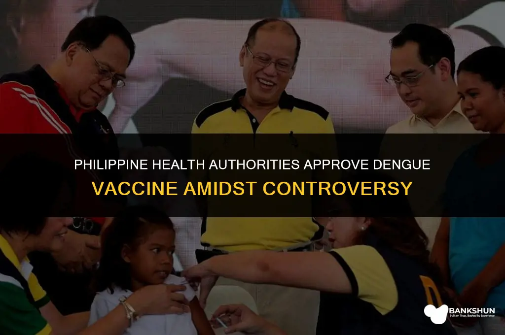 who approved dengue vaccine in the philippines