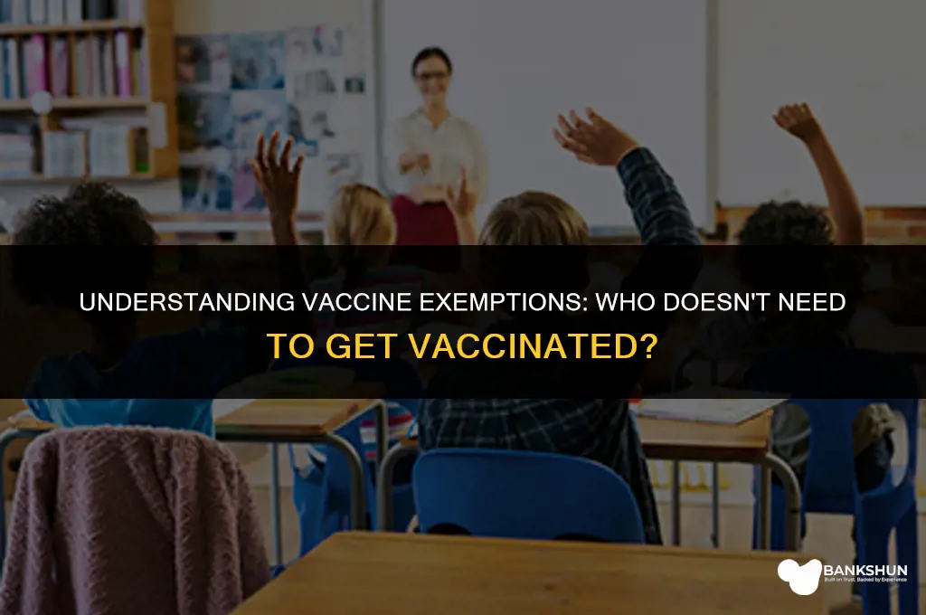who are exempt from taking the vaccine