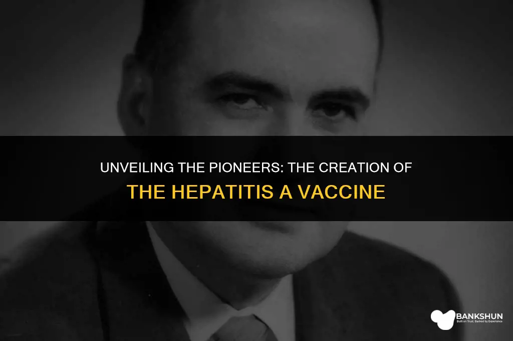who created the vaccine for hepatitis a