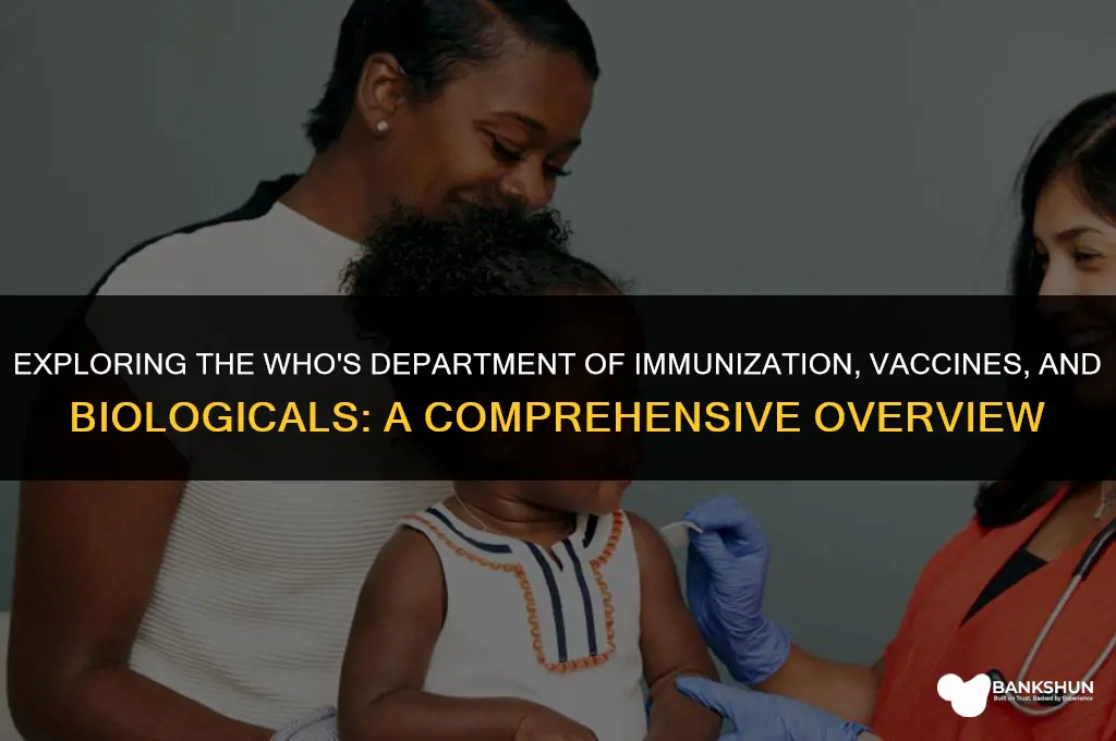 who department of immunization vaccines and biologicals