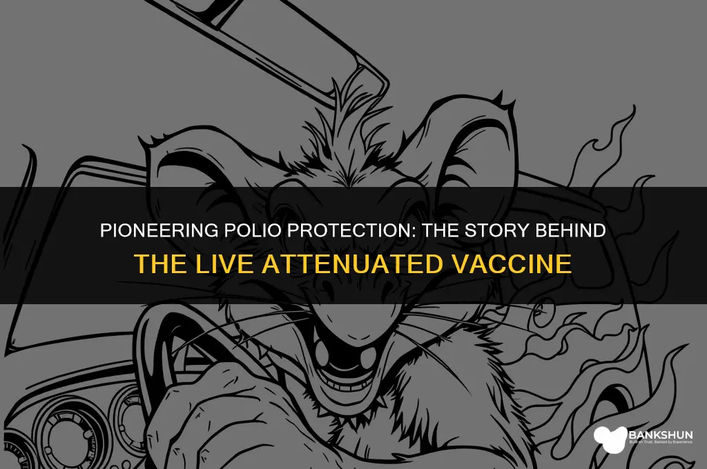 who developed the live attenuated polio vaccine