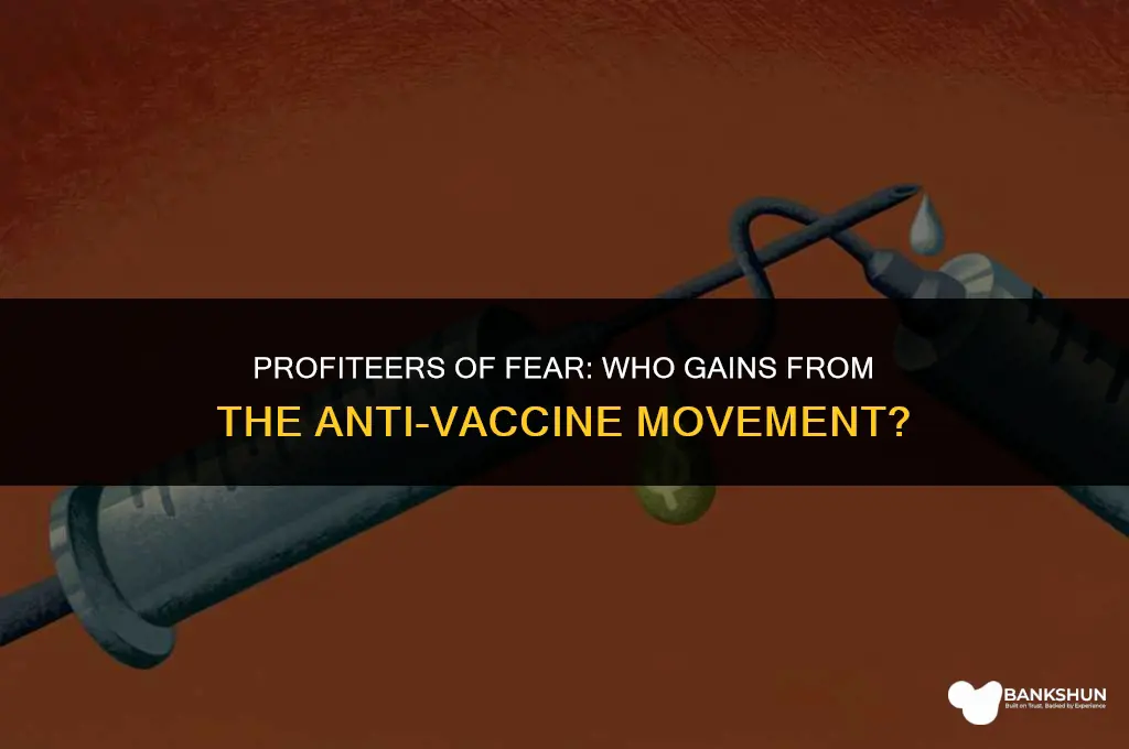who gains from the anti vaccine movement