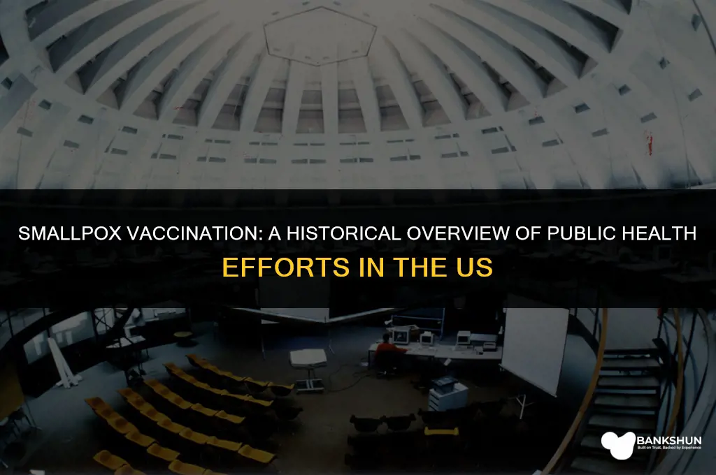 who has had smallpox vaccine in us