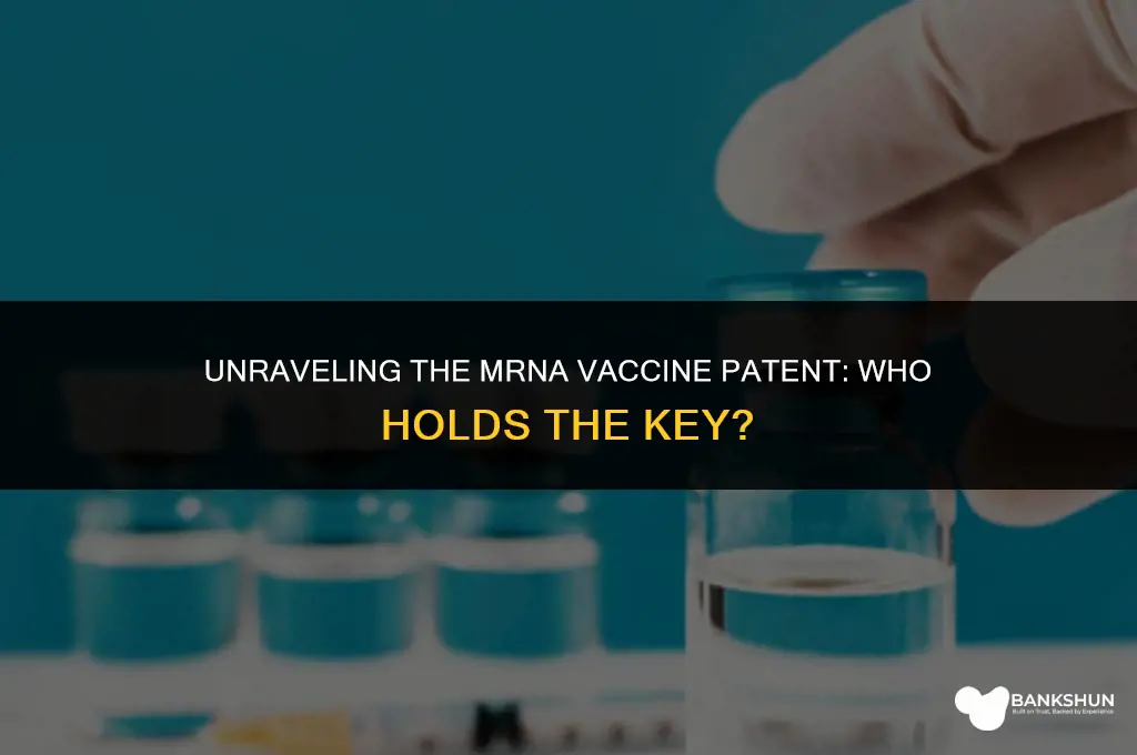 who has the patent on mrna vaccine