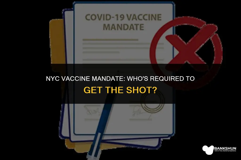 who has to be vaccinated in nyc