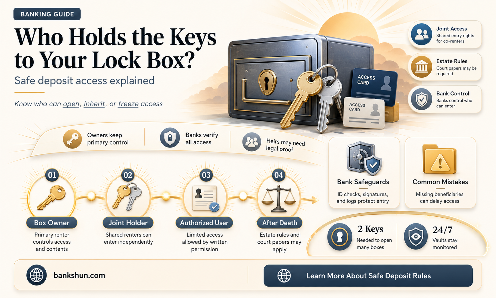 do banks have keys to lock boxes