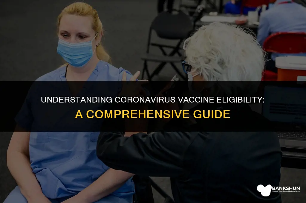 who is eligible for a coronavirus vaccine
