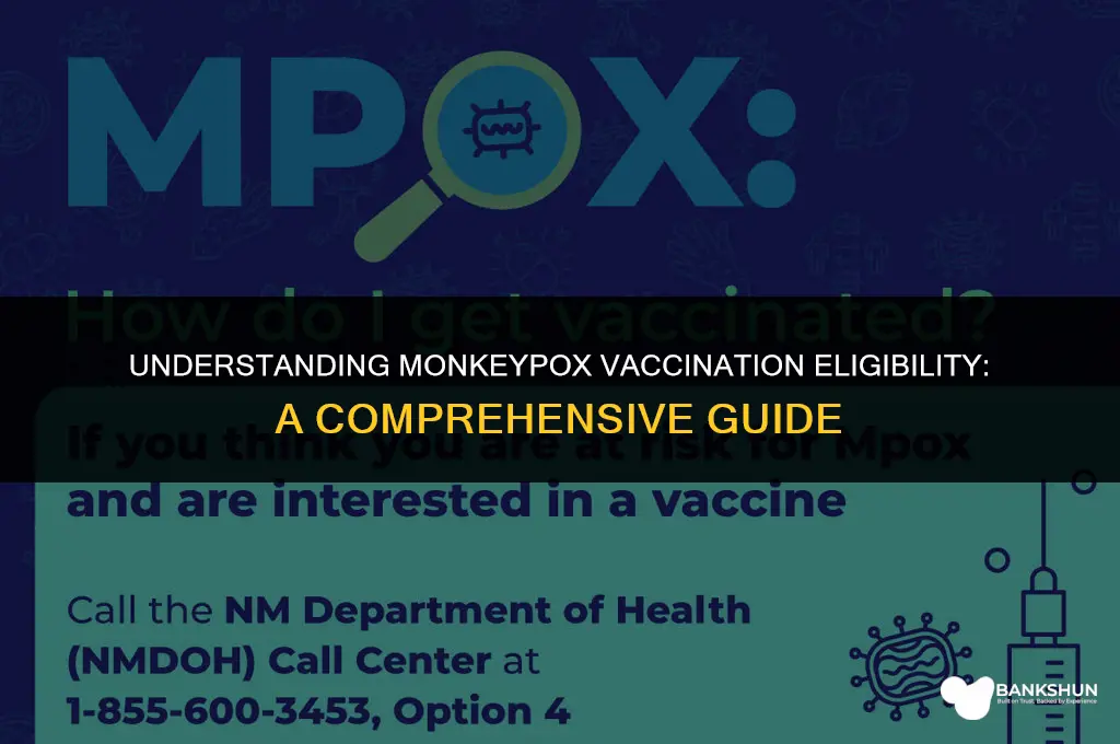 who is eligible for monkey pox vaccination