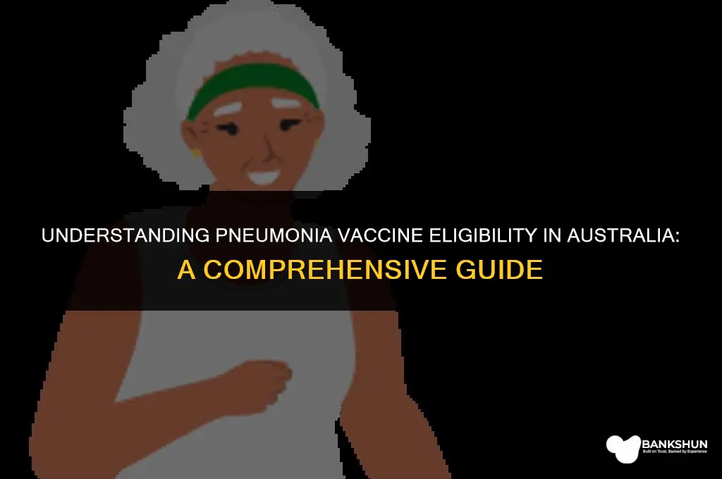 who is eligible for pneumonia vaccine australia