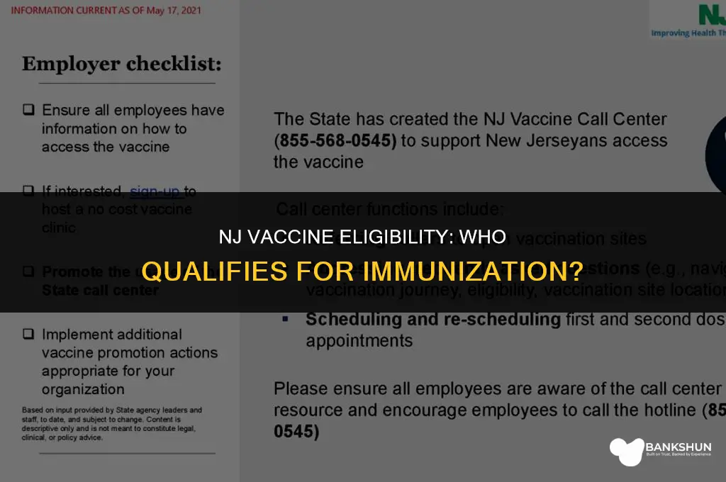 who is eligible for vaccination in nj