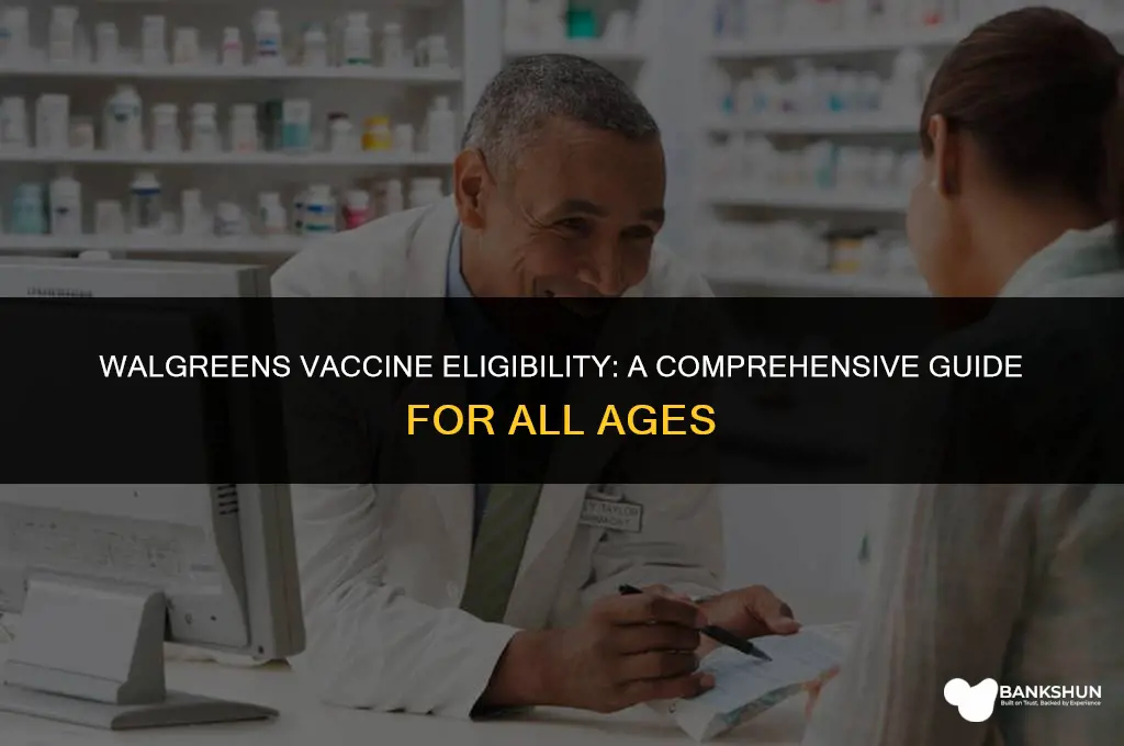 who is eligible for vaccine at walgreens