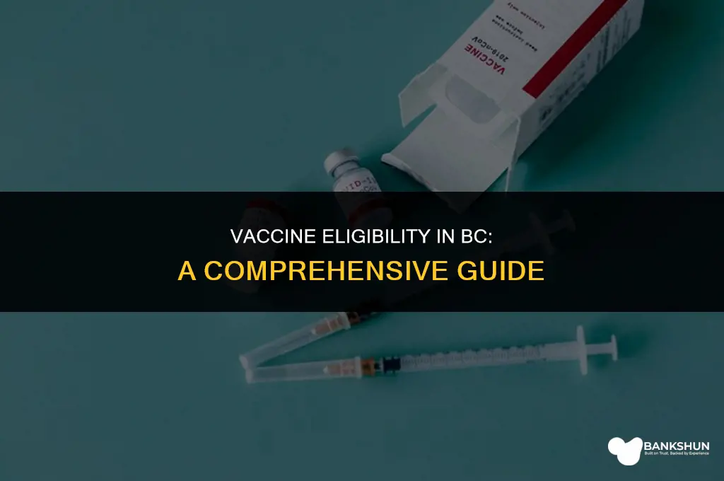 who is eligible for vaccine in bc