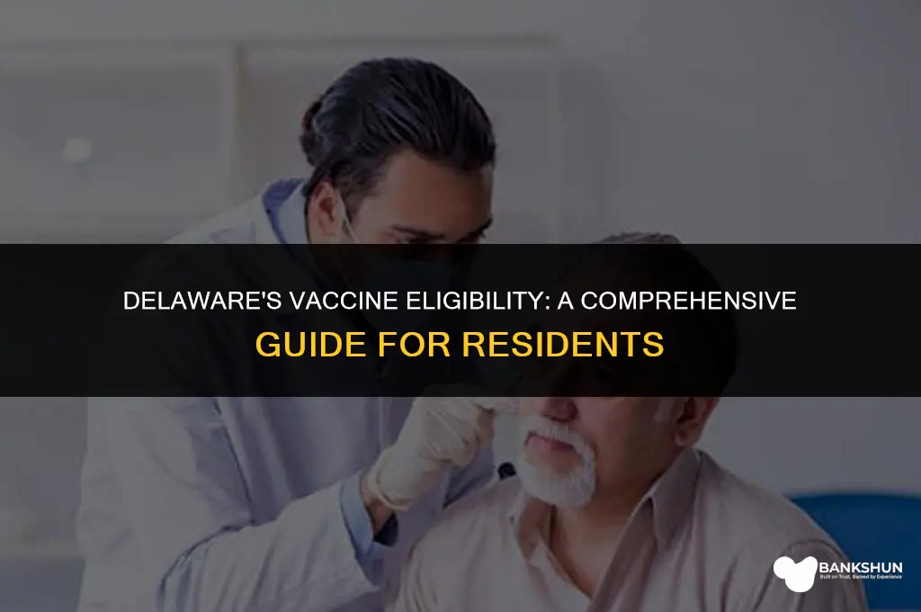 who is eligible for vaccine in delaware
