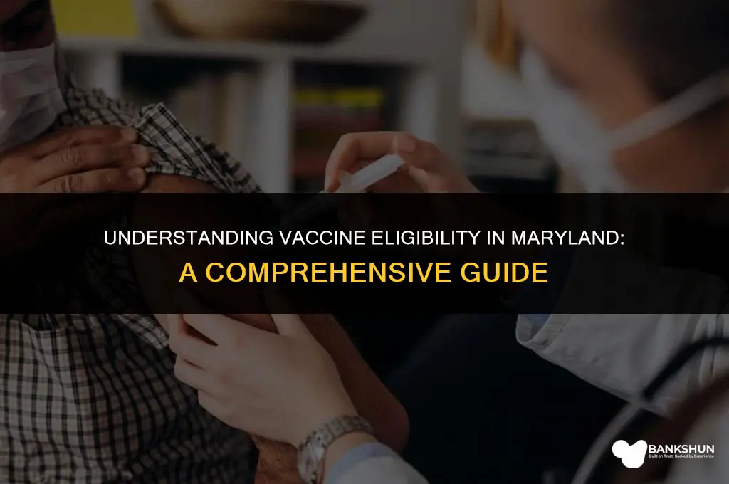 who is eligible for vaccine in md