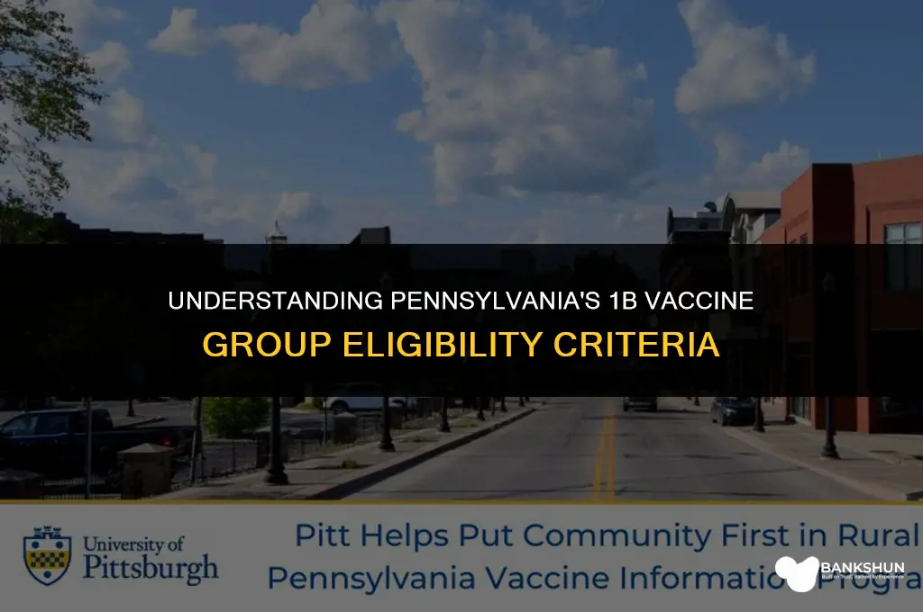 who is in 1b vaccine group pa