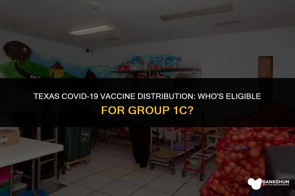 who is in 1c vaccine group texas