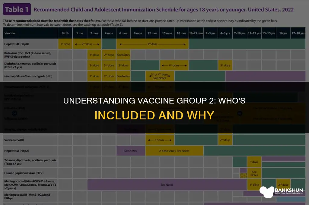 who is in group 2 for vaccine