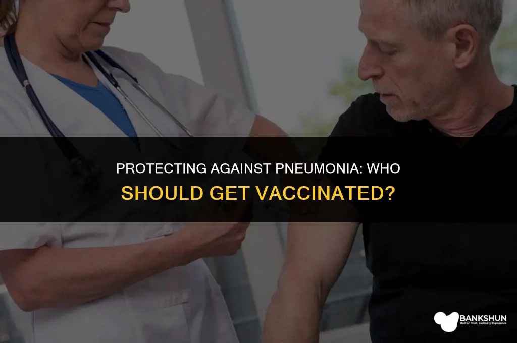 who is the pneumonia vaccine recommended for
