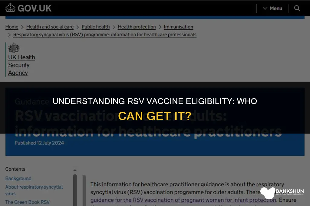 who is the rsv vaccine approved for