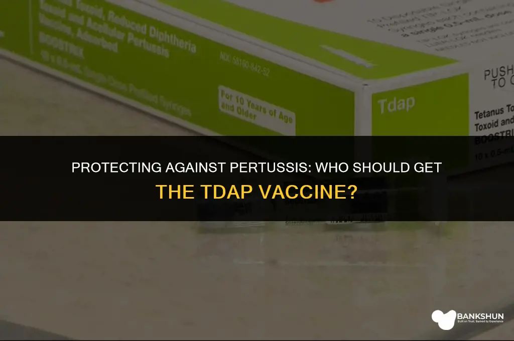 who is the tdap vaccine recommended for