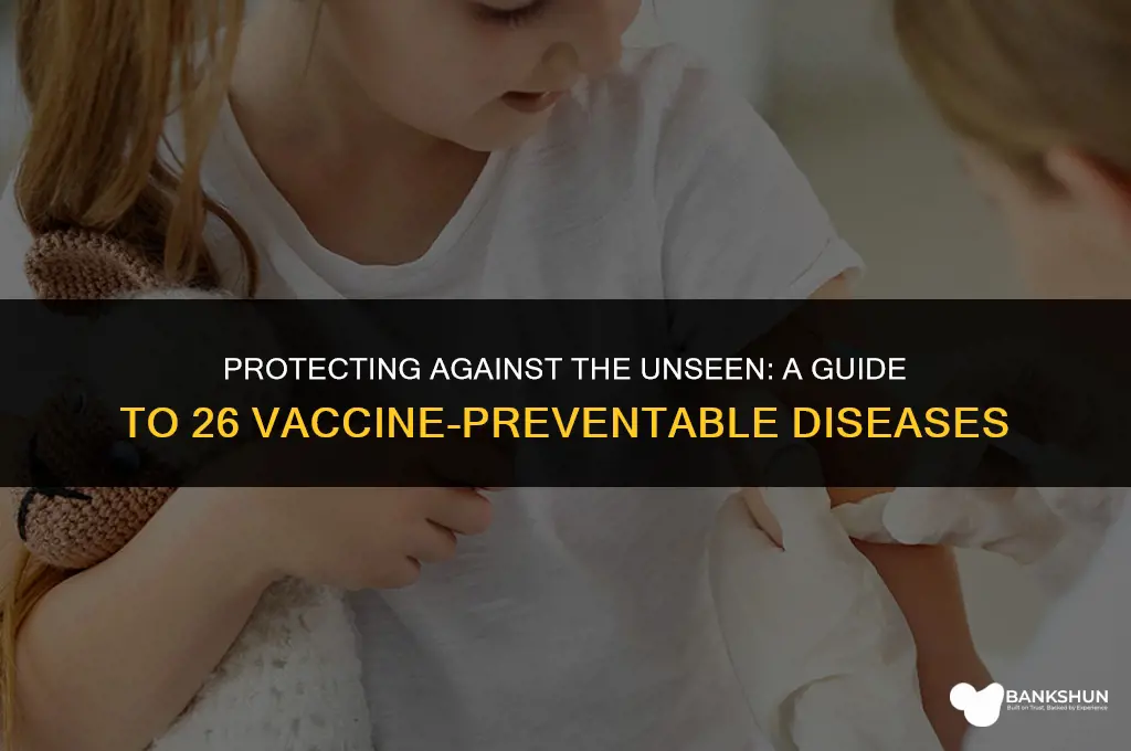 who list of 26 vaccine preventable diseases