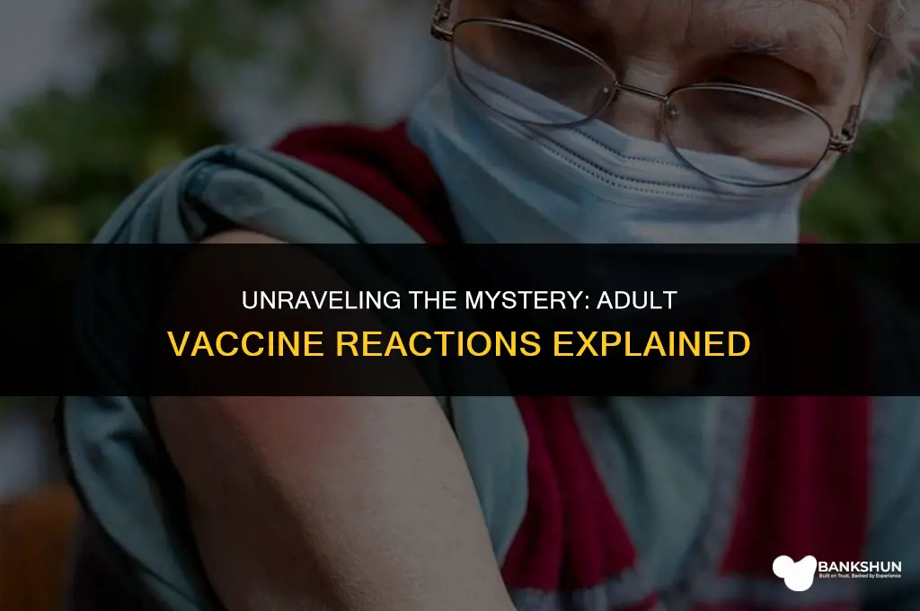 who reacts strongly to vaccines fever adult