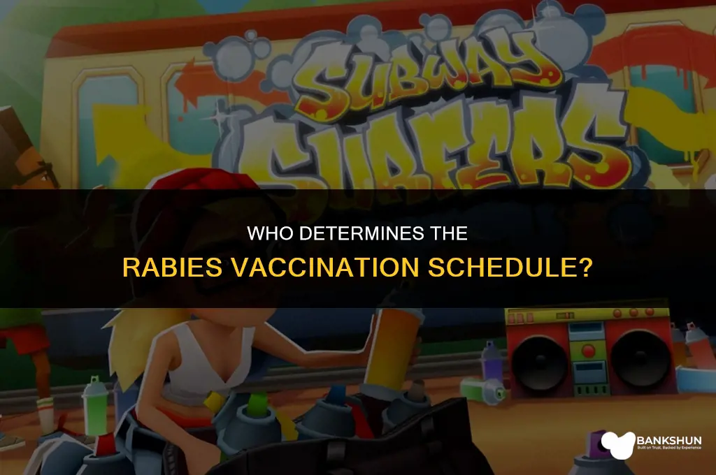 who sets the vaccination schedule for rabies