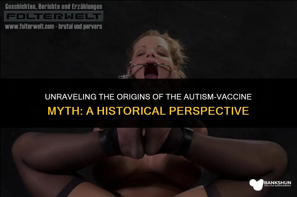 who started the autism mith for vaccines