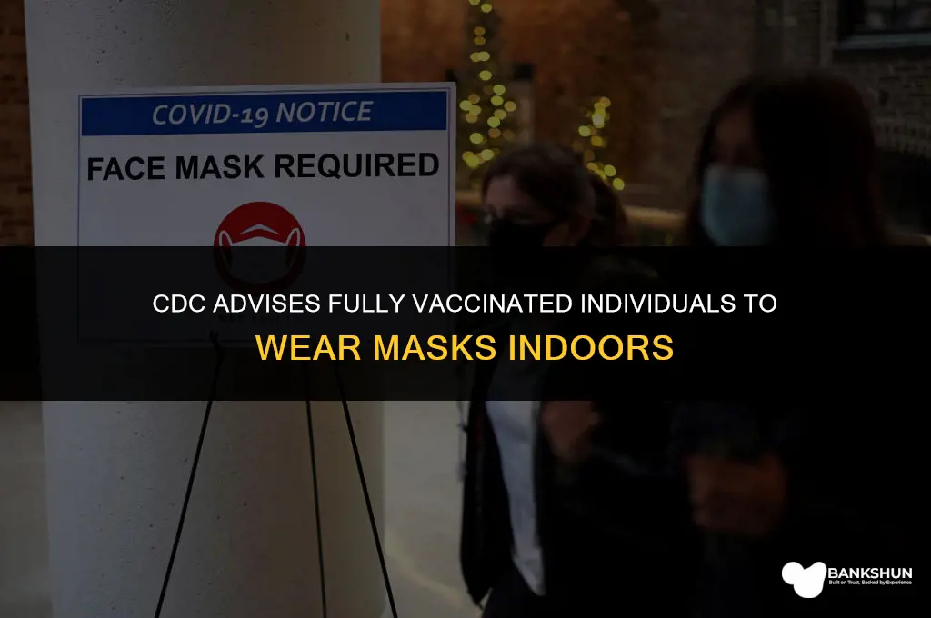 who urges fully vaccinated to wear masks