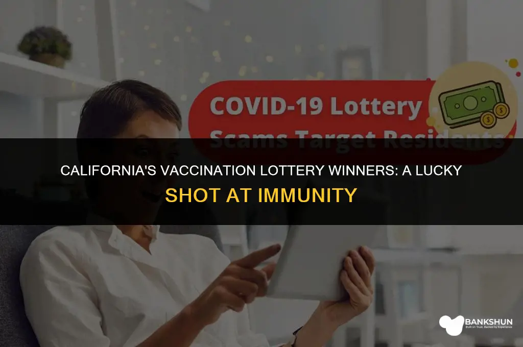 who won the vaccination lottery in california