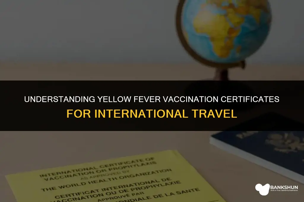 who yellow fever international certificate of vaccination