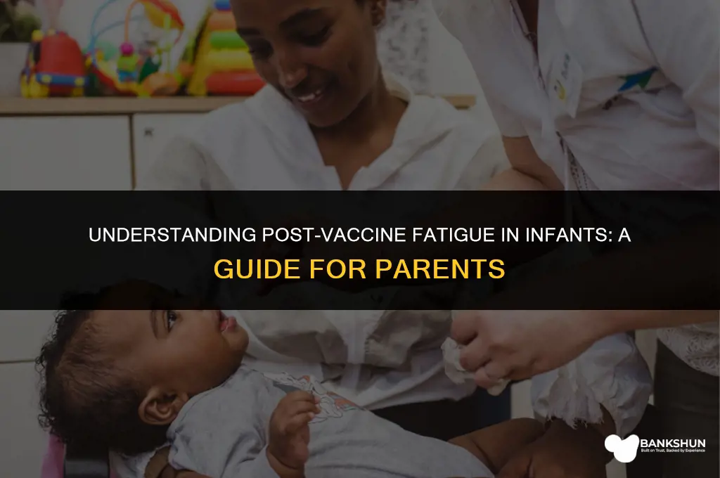 why are babies so sleepy after vaccines