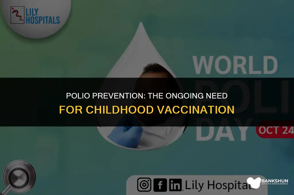 why are children still vaccinated against polio