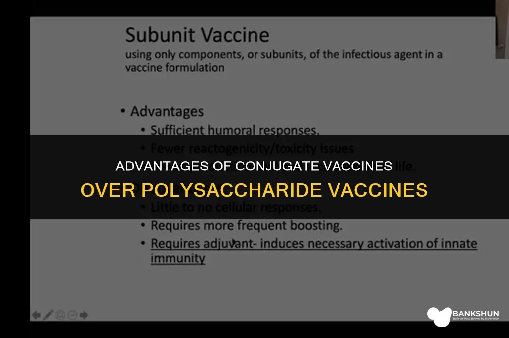 why are conjugate vaccines better than polysaccharide