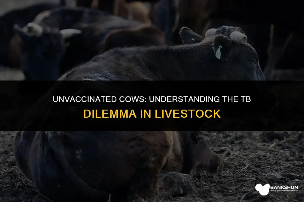 why are cows not vaccinated against tb