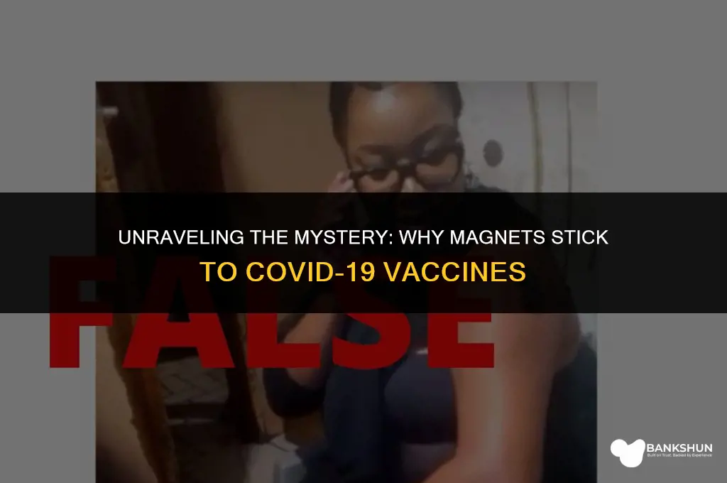 why are magnets sticking to the vaccine