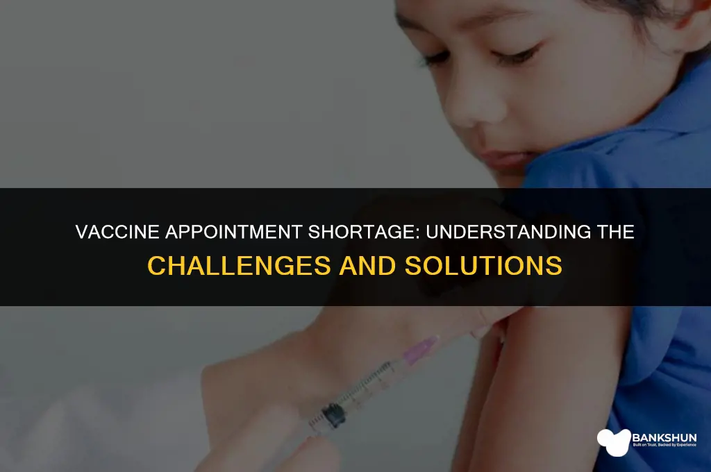 why are no appointments available for vaccine