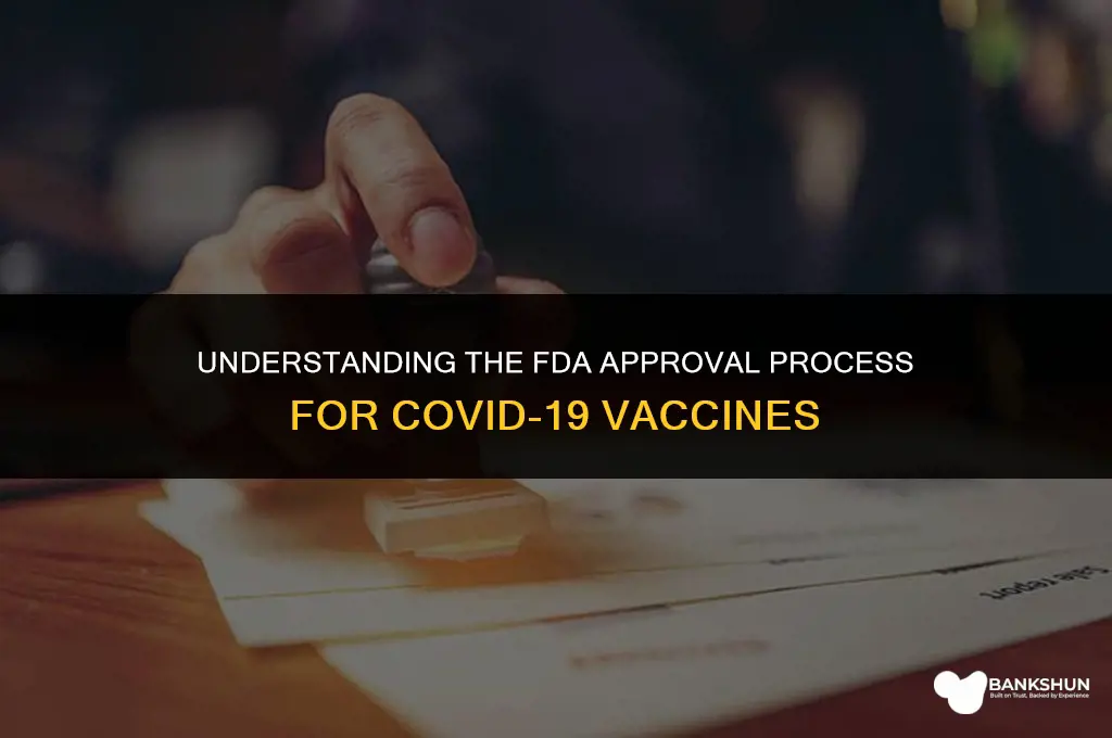 why are the vaccines not fda approved