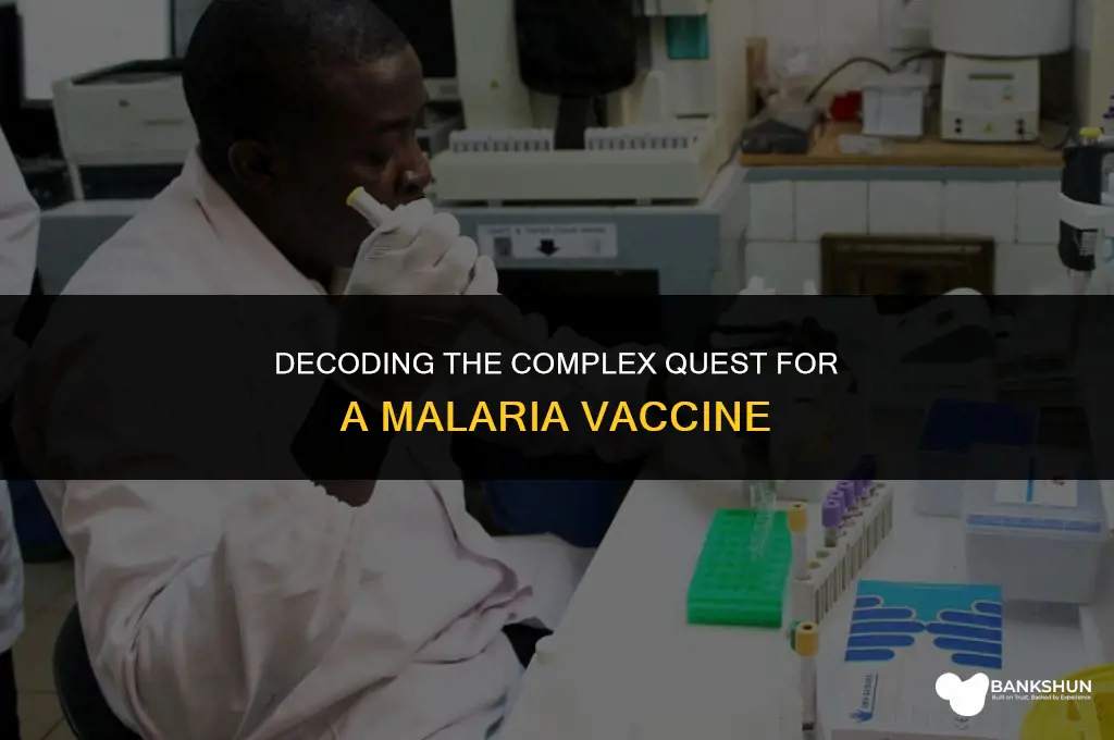 why are there no vaccines for malaria