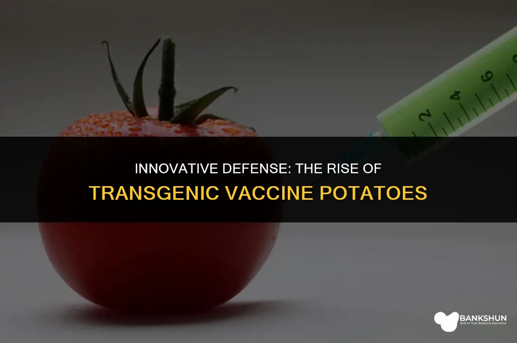 why are transgenic vaccine potaotes being develeoped