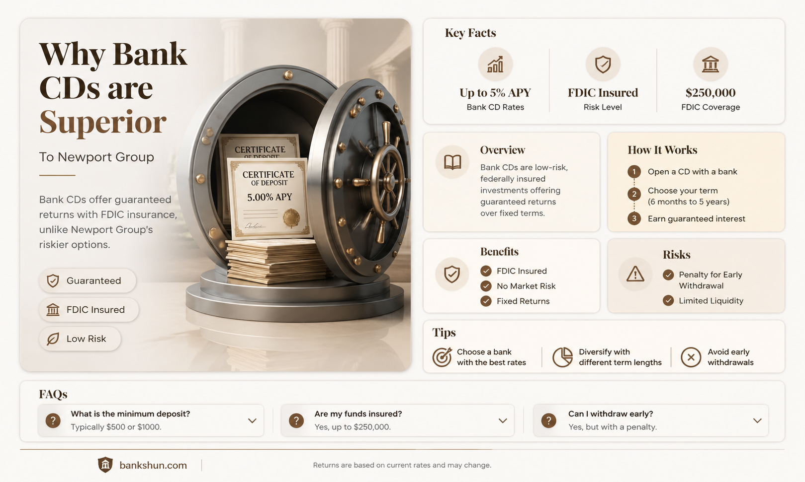 are bank cds better than newport group